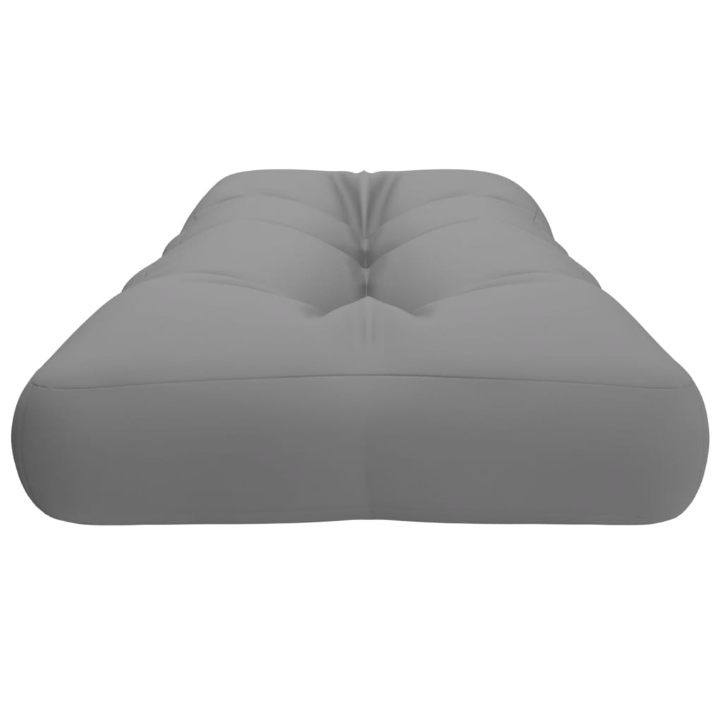 Cuscino per Pallet Grigio 120x40x12 cm in Tessuto