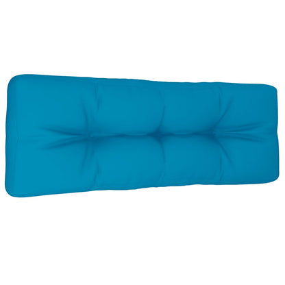 Cuscino per Pallet Blu Chiaro 120x40x12 cm in Tessuto