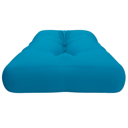 Cuscino per Pallet Blu Chiaro 120x40x12 cm in Tessuto