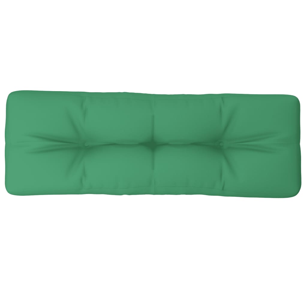 Cuscino per Pallet Verde 120x40x12 cm in Tessuto