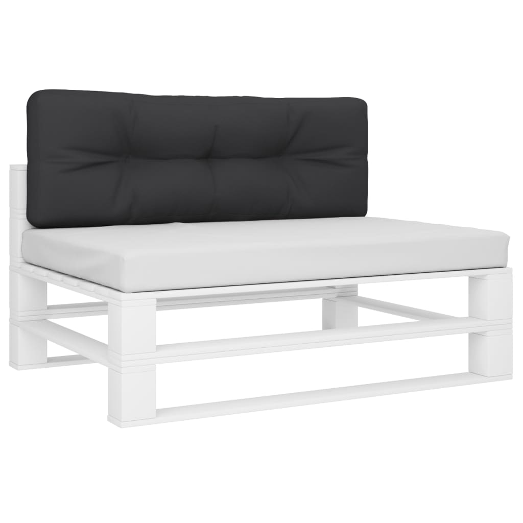 Cuscino per Pallet Nero 120x40x12 cm in Tessuto | homemem39
