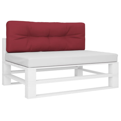 Cuscino per Pallet Rosso Vino 120x40x12 cm in Tessuto | homemem39