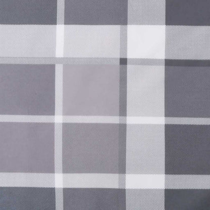 Cuscino per Pallet a Quadri Grigi in Tessuto