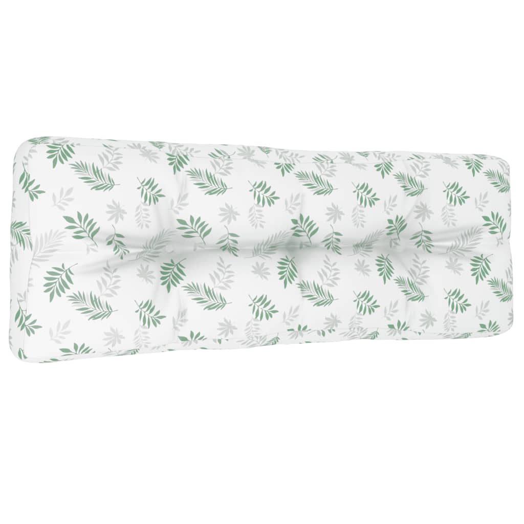 Cuscino per Pallet Motivo a Foglie 120x40x12 cm Tessuto | homemem39