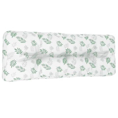 Cuscino per Pallet Motivo a Foglie 120x40x12 cm Tessuto | homemem39