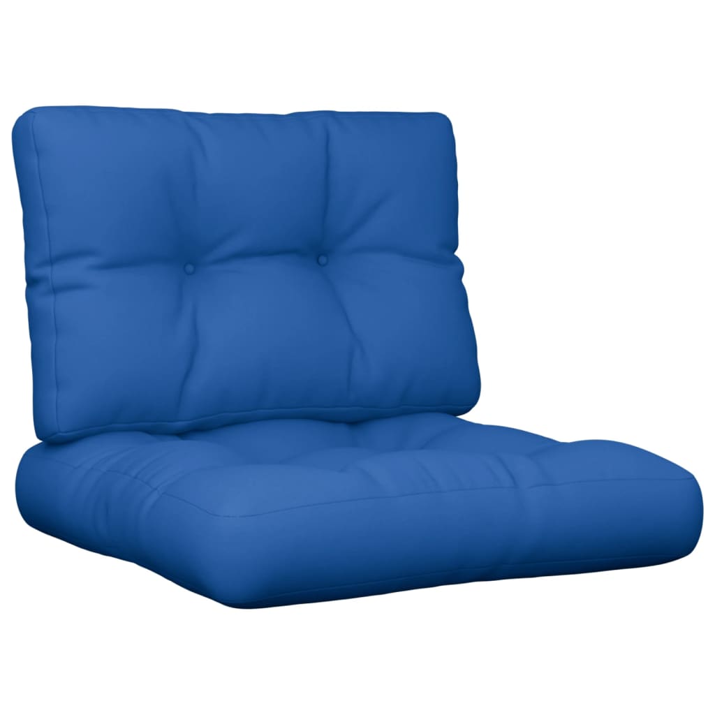 Cuscini per Pallet 2 pz Blu Reale in Tessuto | homemem39