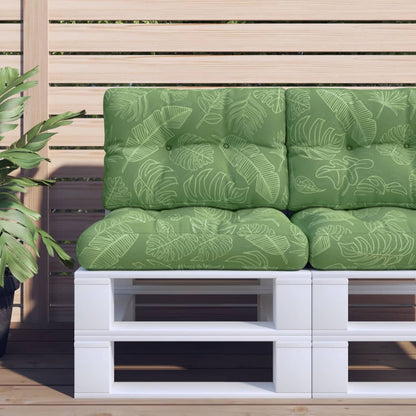 Cuscini per Pallet 2 pz Motivo a Foglie Tessuto | homemem39