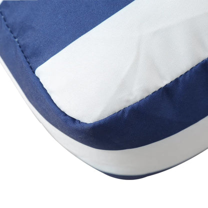 Cuscini per Pallet 2 pz Strisce Blu e Bianche in Tessuto | homemem39