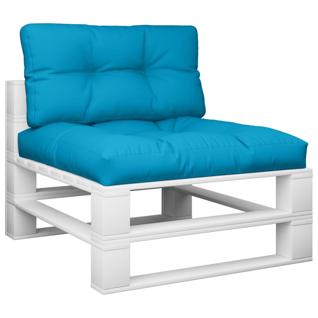 Cuscini per Pallet 2 pz Blu in Tessuto | homemem39