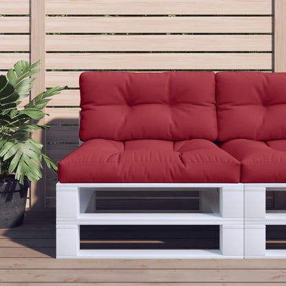 Cuscini per Pallet 2 pz Rosso Vino in Tessuto | homemem39