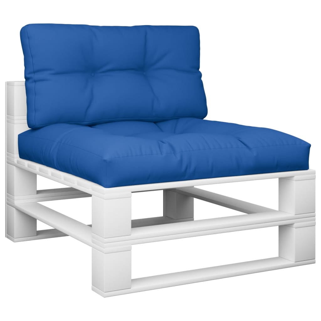 Cuscini per Pallet 2 pz Blu Reale in Tessuto | homemem39