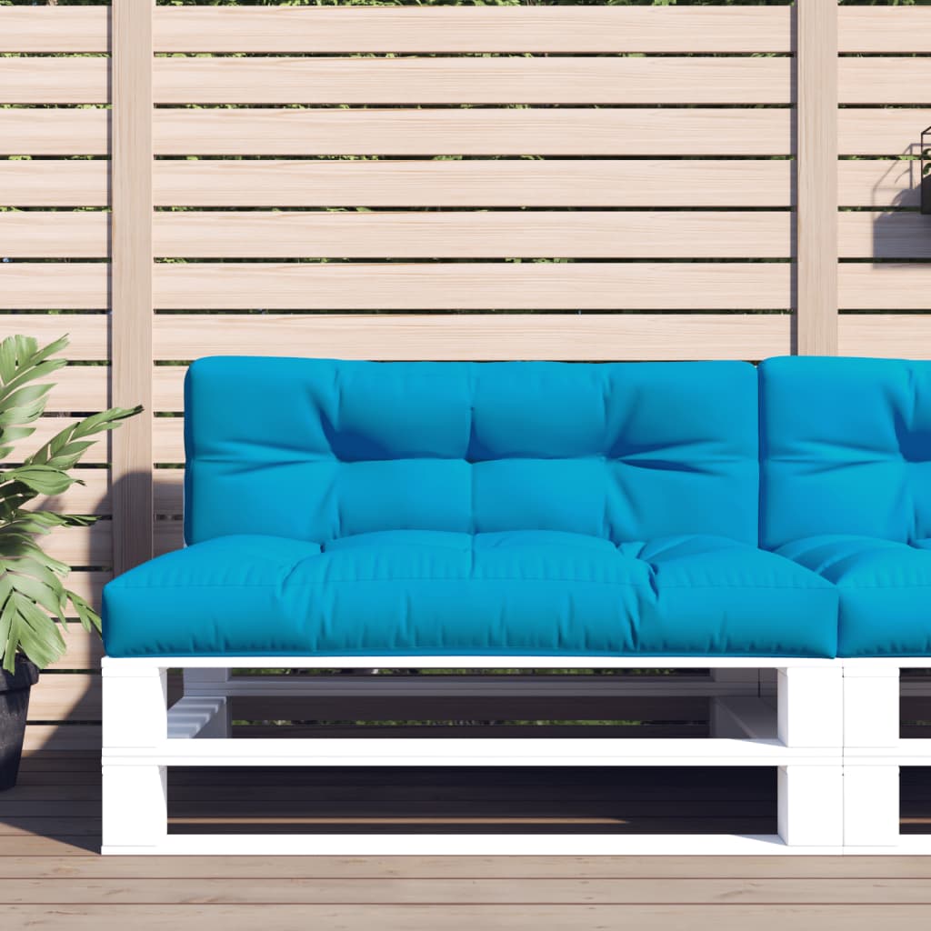Cuscini per Pallet 2 pz Blu in Tessuto | homemem39