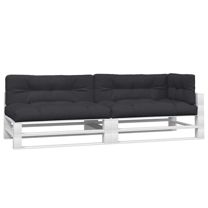 Cuscini per Pallet 5 pz Neri in Tessuto | homemem39