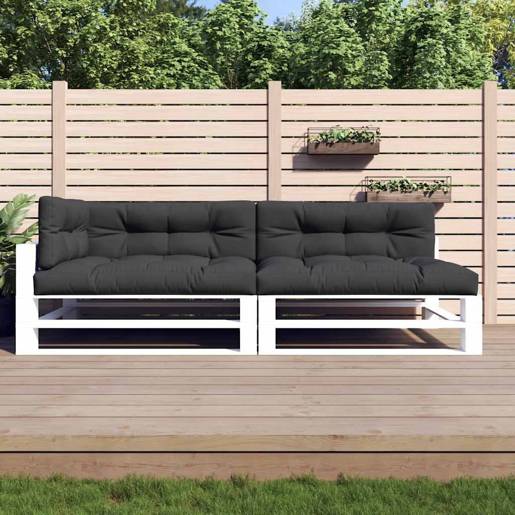 Cuscini per Pallet 5 pz Neri in Tessuto | homemem39