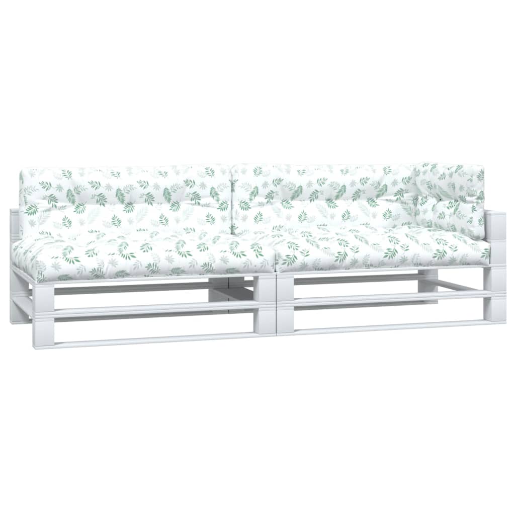 Cuscini per Pallet 5 pz con Motivo a Foglie in Tessuto - homemem39