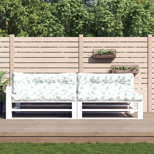 Cuscini per Pallet 5 pz con Motivo a Foglie in Tessuto - homemem39