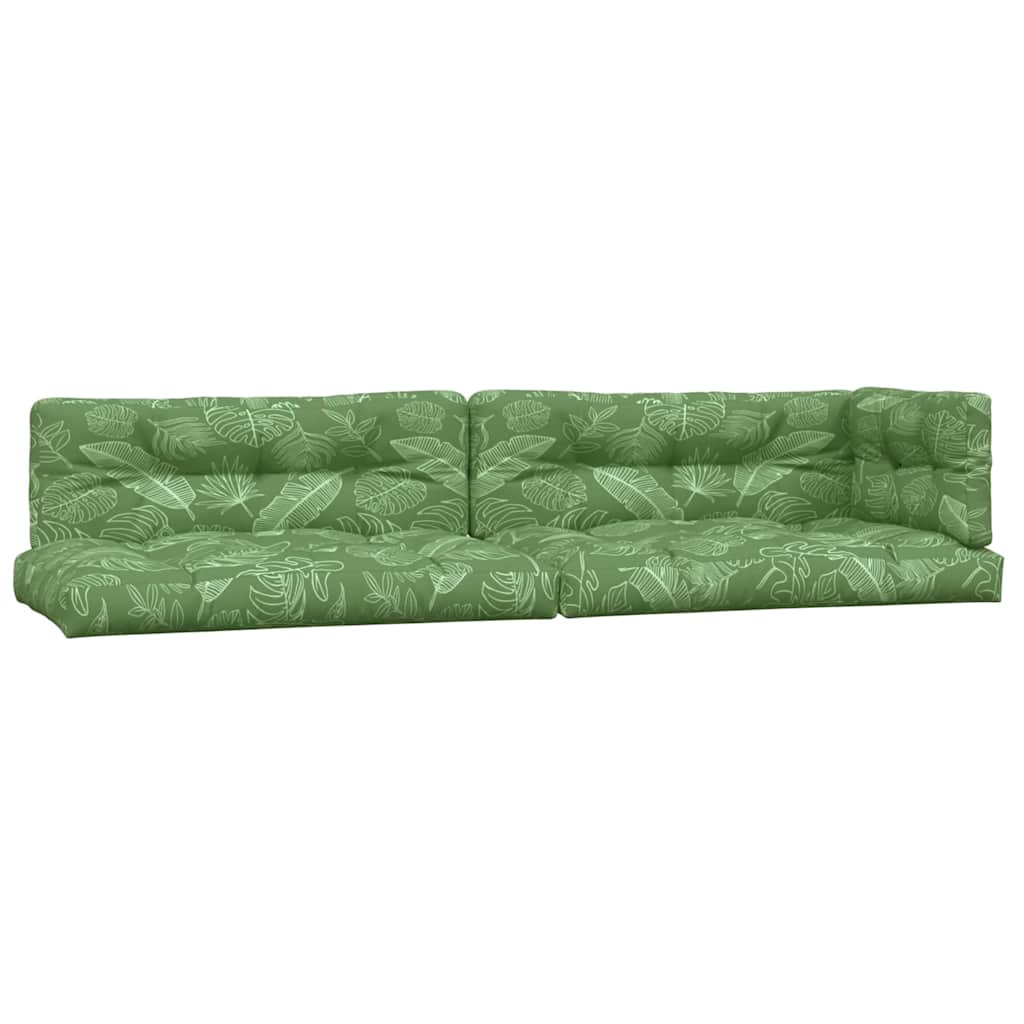 Cuscini per Pallet 5 pz con Motivo a Foglie in Tessuto | homemem39