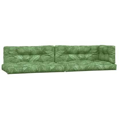 Cuscini per Pallet 5 pz con Motivo a Foglie in Tessuto | homemem39