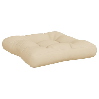 Cuscini per Pallet 2 pz Beige in Tessuto