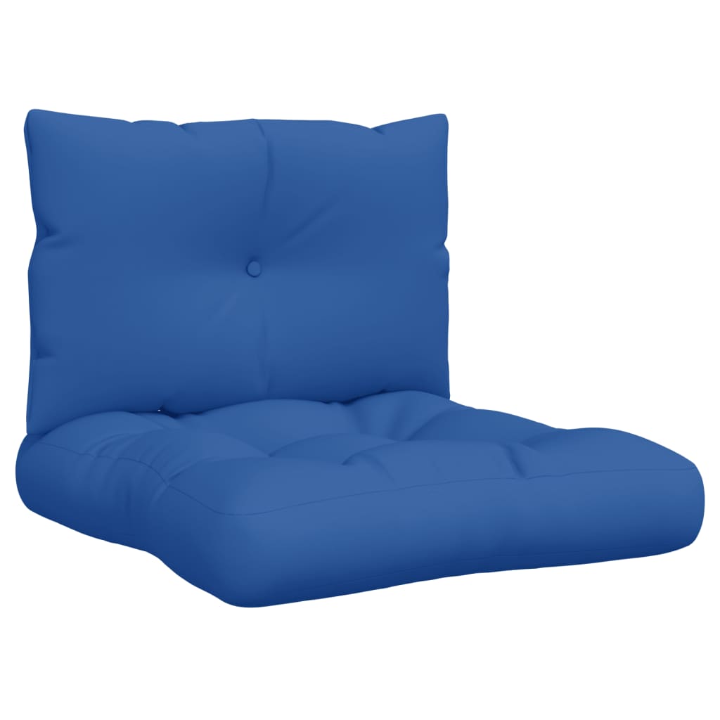 Cuscini per Pallet 2 pz Blu Reale in Tessuto | homemem39
