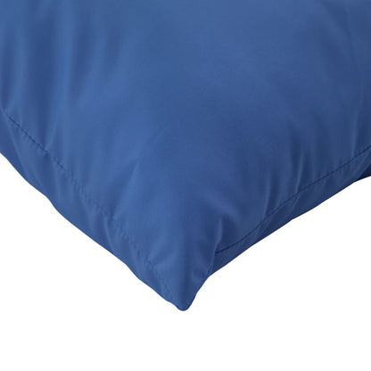Cuscini per Pallet 2 pz Blu Reale in Tessuto