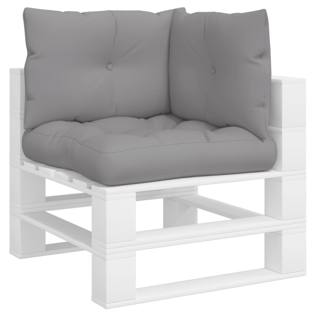 Cuscini per Pallet 3 pz Grigi in Tessuto | homemem39