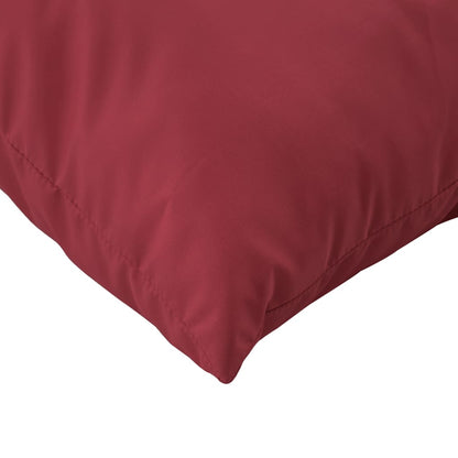 Cuscini per Pallet 3 pz Rosso Vino in Tessuto