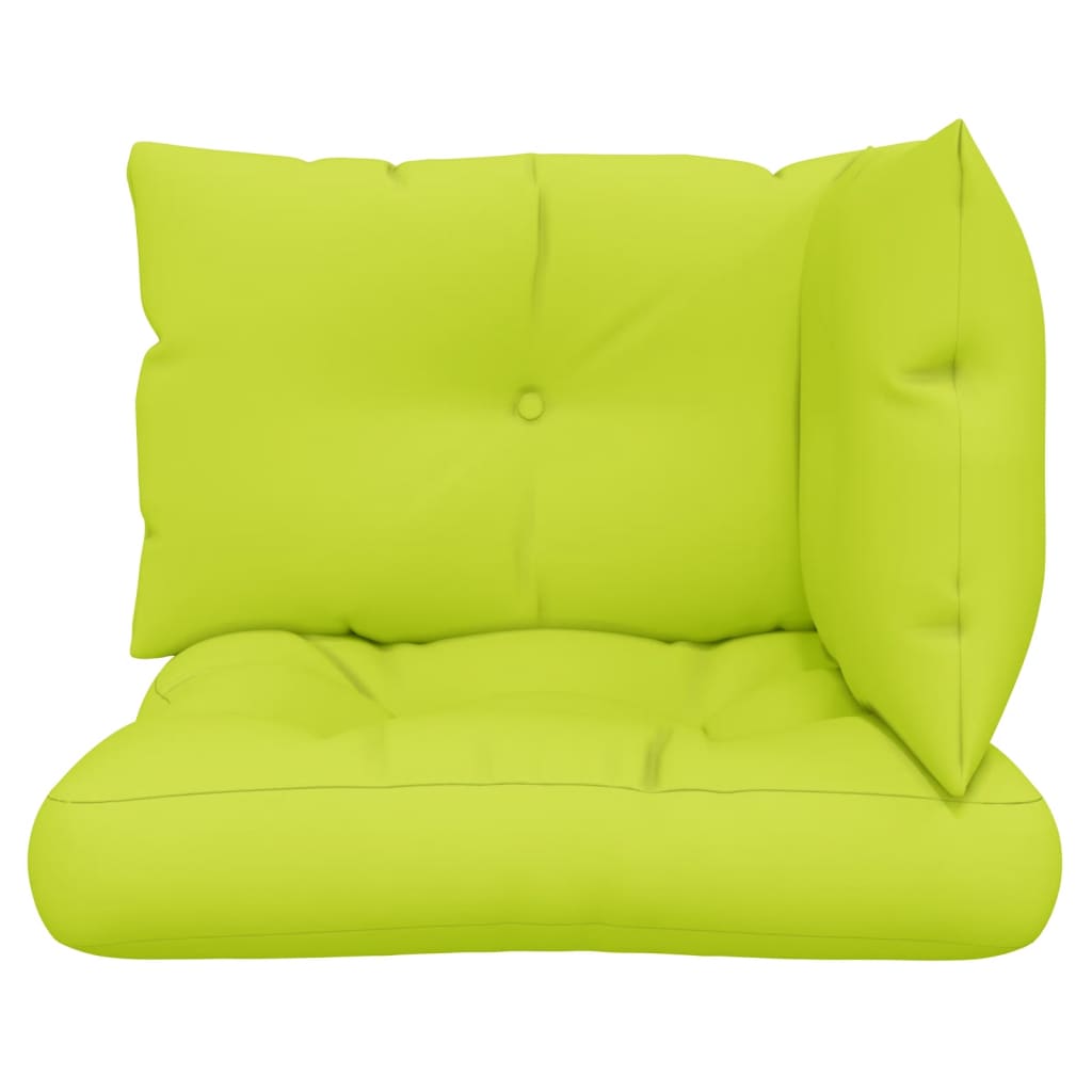 Cuscini per Pallet 3 pz Verde Intenso in Tessuto | homemem39