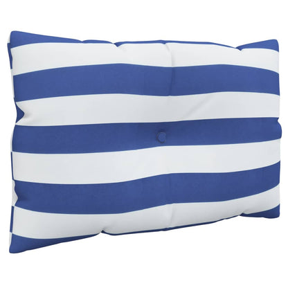 Cuscini per Pallet 3 pz Strisce Blu e Bianche Tessuto Oxford | homemem39