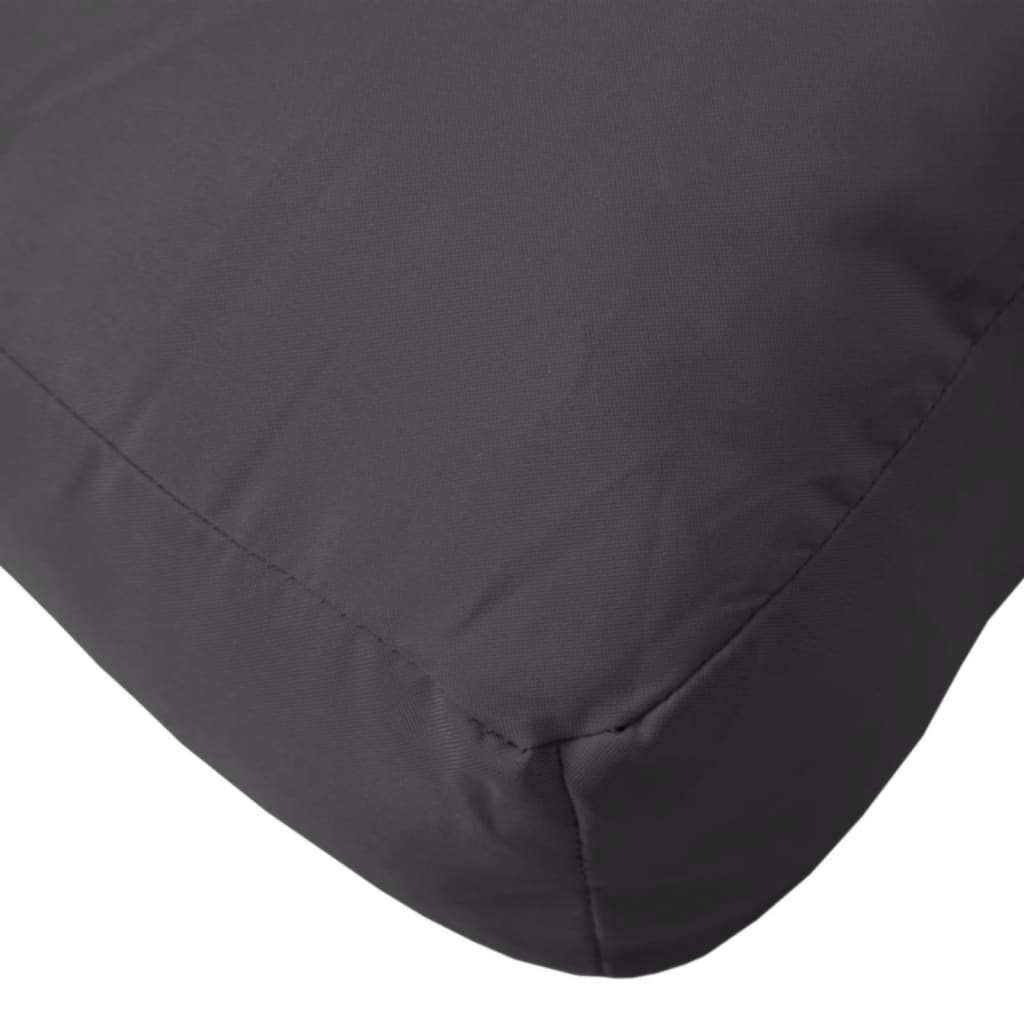 Cuscino per Pallet Nero 60x61,5x10 cm in Tessuto | homemem39