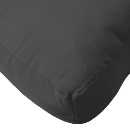 Cuscino per Pallet Nero 60x61,5x10 cm in Tessuto