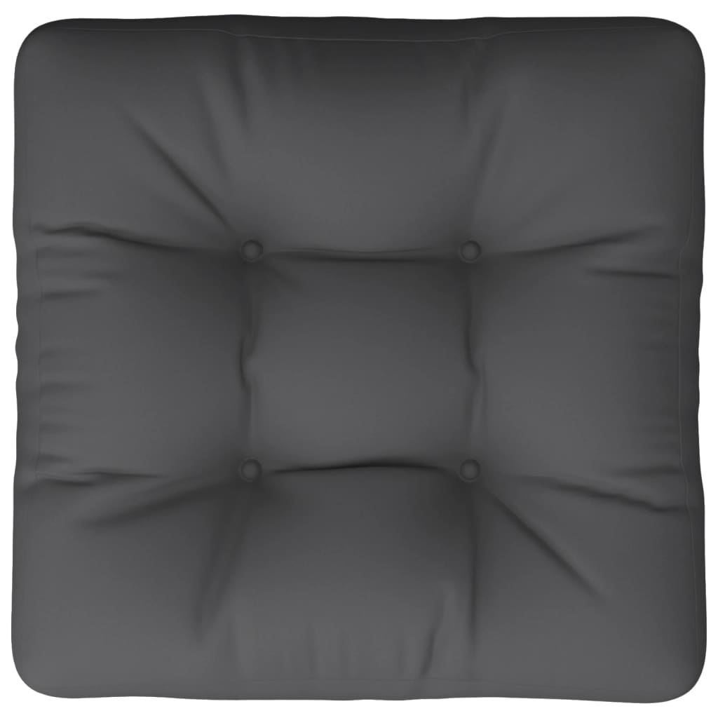 Cuscino per Pallet Antracite 58x58x10 cm in Tessuto