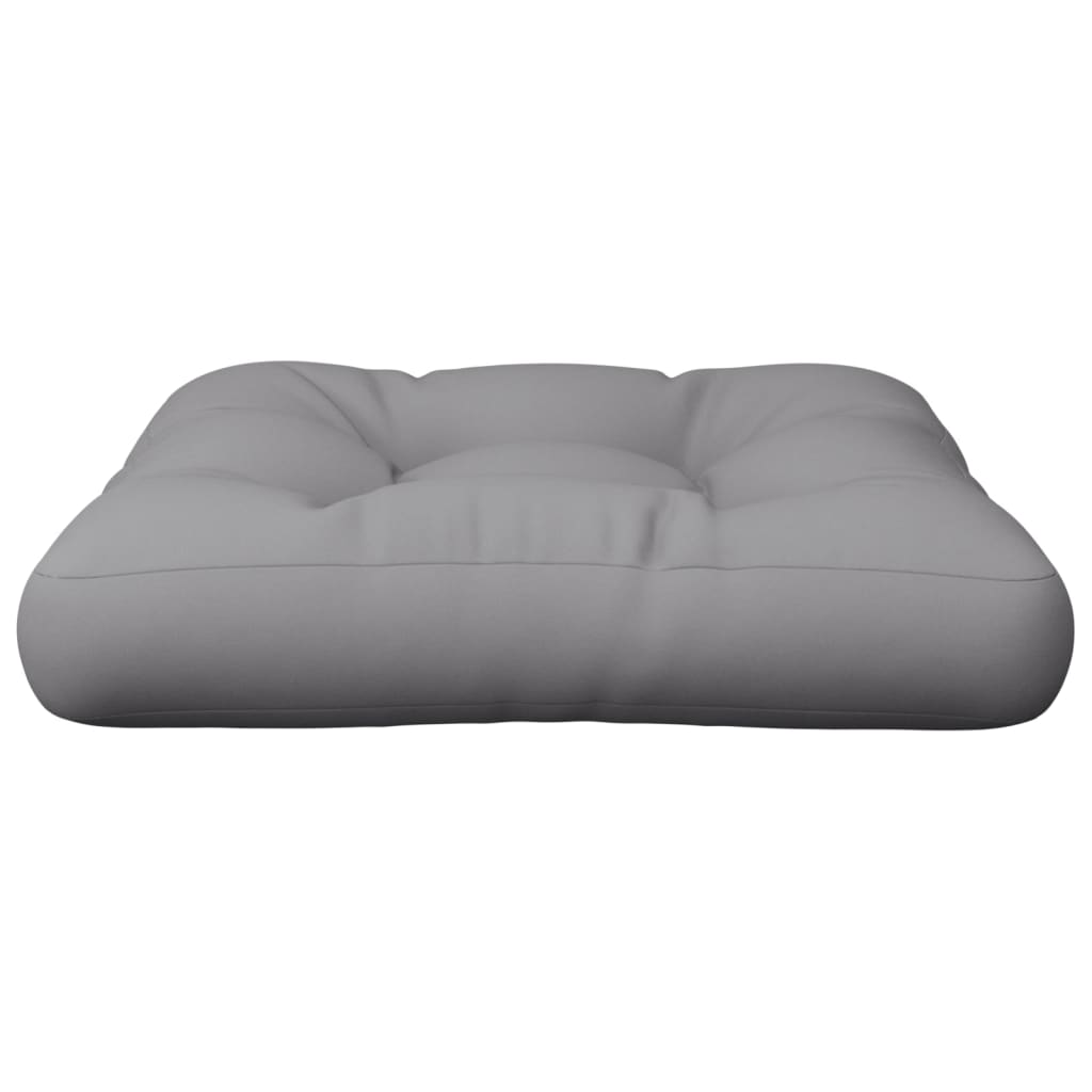 Cuscino per Pallet Grigio 58x58x10 cm in Tessuto