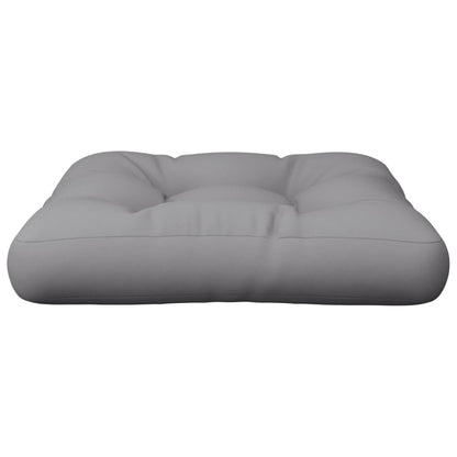Cuscino per Pallet Grigio 58x58x10 cm in Tessuto