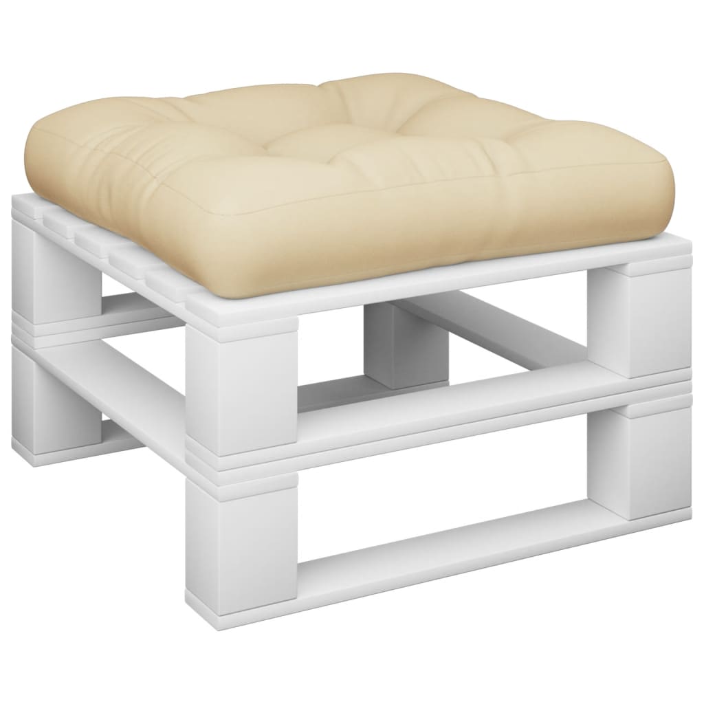 Cuscino per Pallet Beige 58x58x10 cm in Tessuto | homemem39
