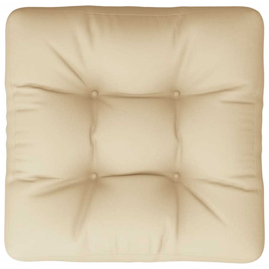 Cuscino per Pallet Beige 58x58x10 cm in Tessuto