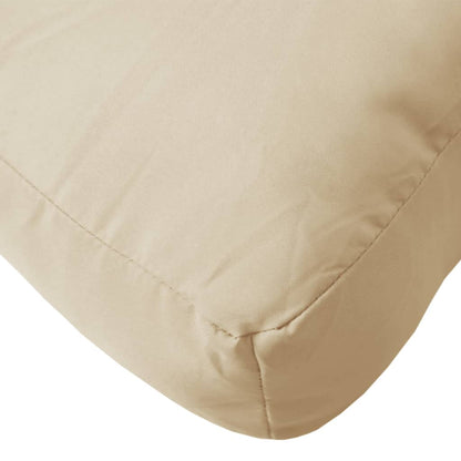 Cuscino per Pallet Beige 58x58x10 cm in Tessuto