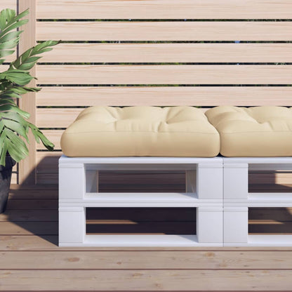 Cuscino per Pallet Beige 58x58x10 cm in Tessuto
