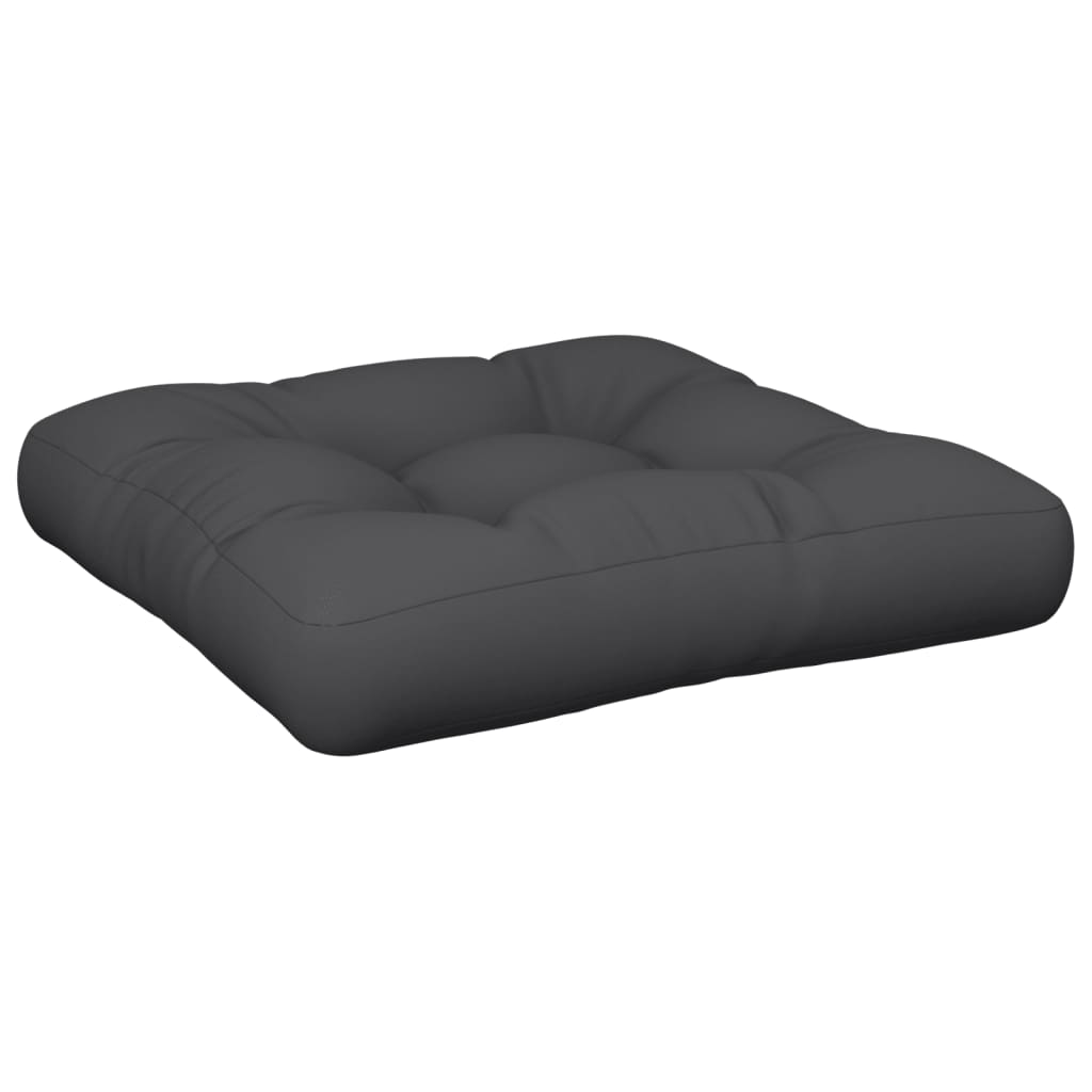 Cuscino per Pallet Nero 58x58x10 cm in Tessuto | homemem39