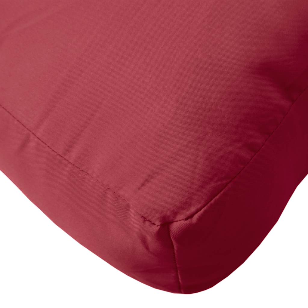 Cuscino per Pallet Rosso Vino 58x58x10 cm in Tessuto | homemem39