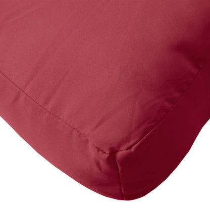 Cuscino per Pallet Rosso Vino 58x58x10 cm in Tessuto | homemem39