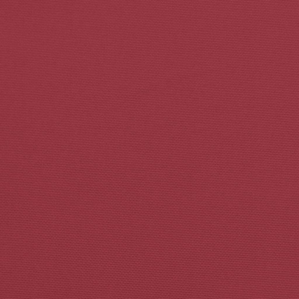 Cuscino per Pallet Rosso Vino 58x58x10 cm in Tessuto | homemem39