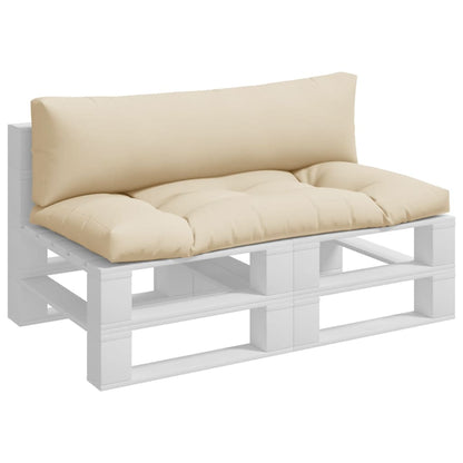 Cuscini per Pallet 2 pz Beige in Tessuto | homemem39