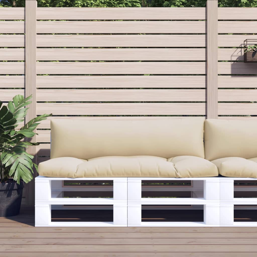 Cuscini per Pallet 2 pz Beige in Tessuto | homemem39