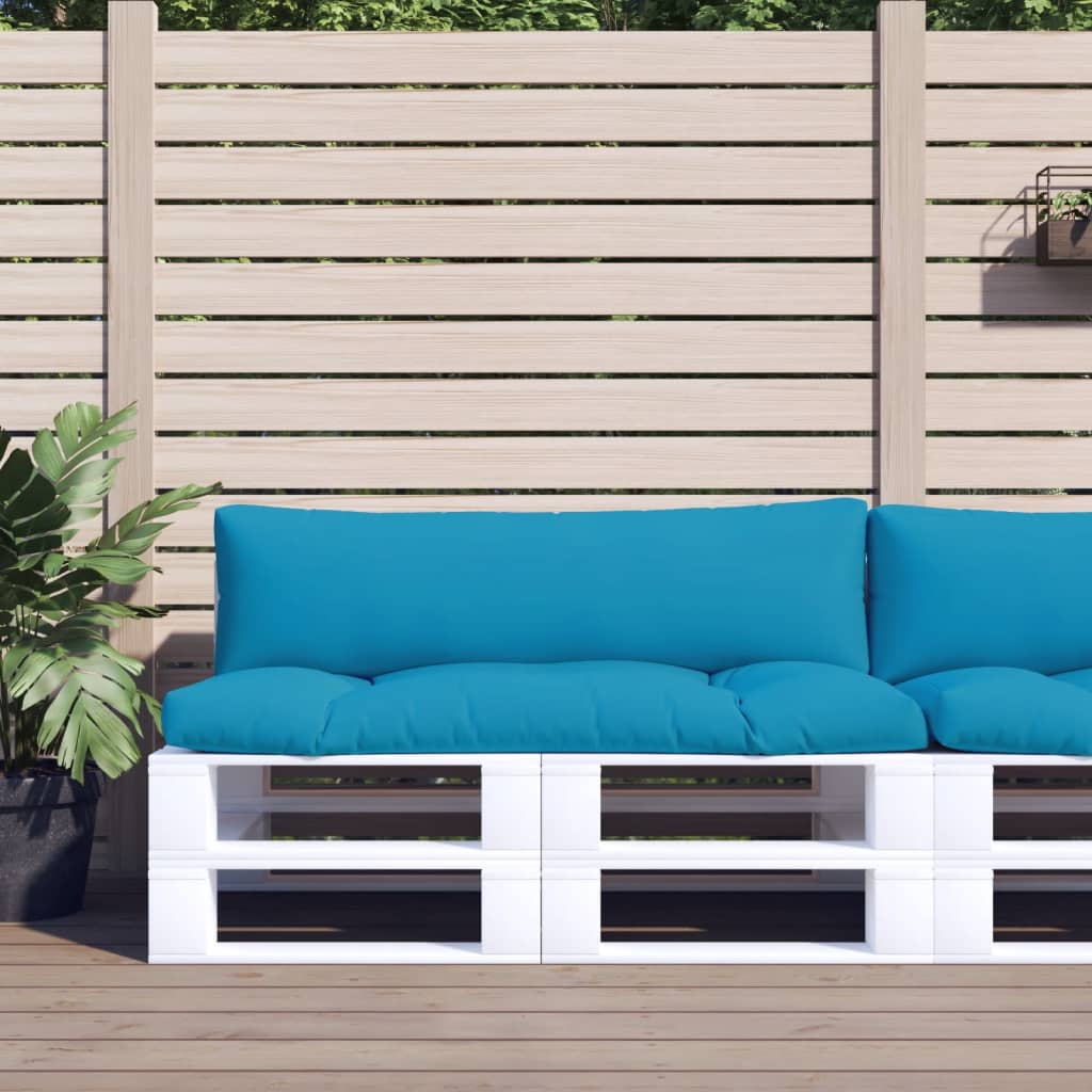 Cuscini per Pallet 2 pz Azzurro in Tessuto | homemem39
