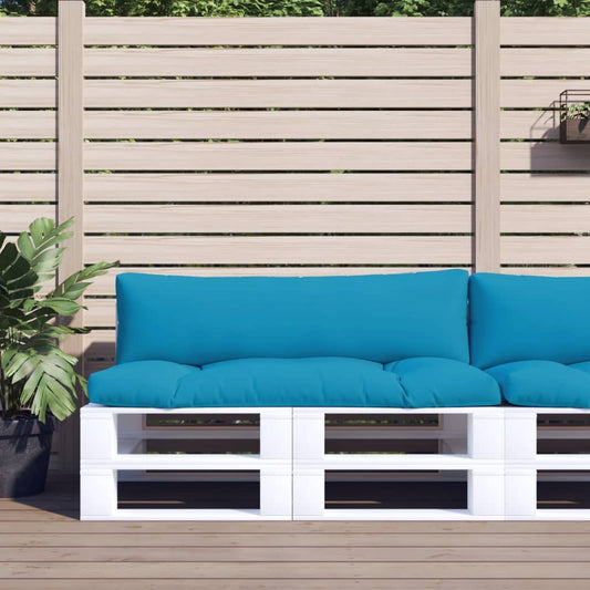 Cuscini per Pallet 2 pz Azzurro in Tessuto | homemem39