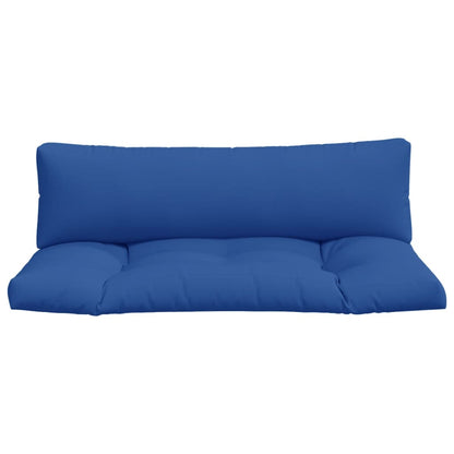 Cuscini per Pallet 2 pz Blu in Tessuto
