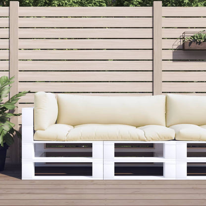 Cuscini per Pallet 3 pz Crema in Tessuto | homemem39