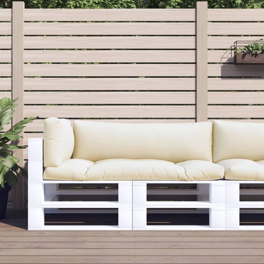 Cuscini per Pallet 3 pz Crema in Tessuto | homemem39