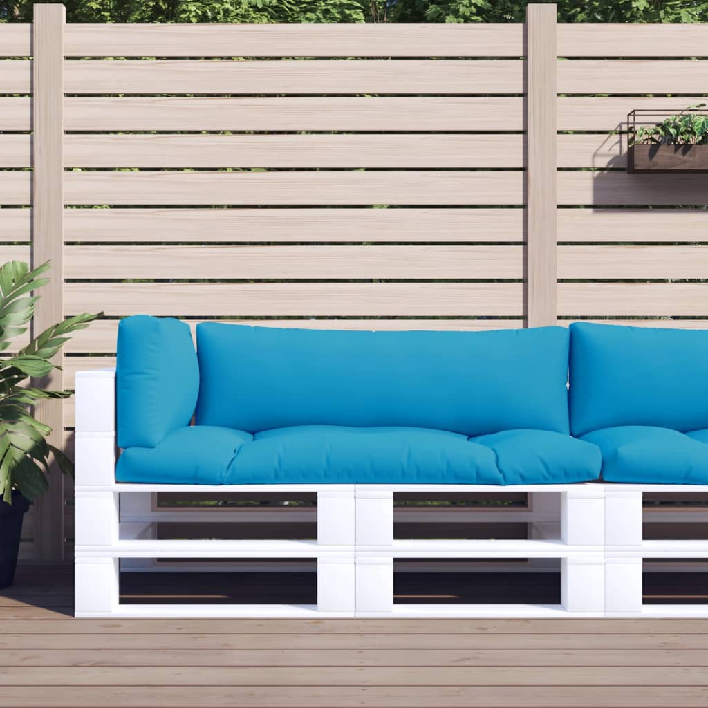 Cuscini per Pallet 3 pz Azzurro in Tessuto | homemem39